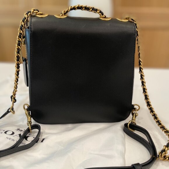 Coach Madison Convertible Backpack 18 in Black Leather - Picture 4 of 13